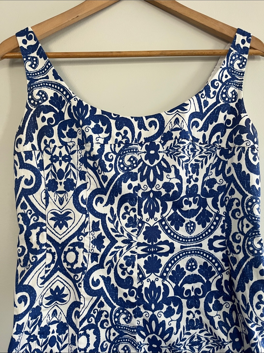 Nine West Navy and White Tile-Print Mini Dress - Picture 2 of 13